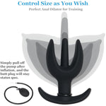 Inflatable Anal Plug, Anal Pump, Flexible-Sized Butt Plug, Anal Sex Toy, Flower Shape Removable Butt Plug, Anus Expander Anal Dildo For Unisex Gay Lgbt Sex Game Prostate Massager