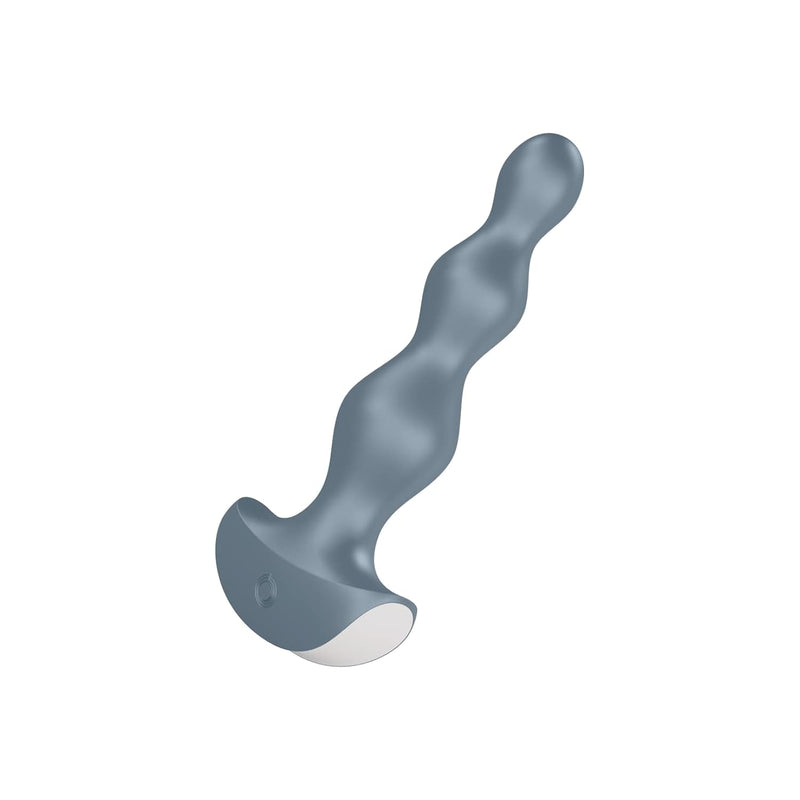 Lolli-Plug 2 Anal Vibrator - Vibrating Anal Plug, Round Shaped Beads With Increasing Diameter And Wide Base - Suitable For Beginners, Waterproof, Rechargeable (Cool Gray)