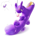 Vibrator Adult Sex Toys For Women - 4In1 G Spot Vibrator With 10 Vibrating 10 Tapping & 7 Flapping, Female Sex Toys For Clitoral Nipple Stimulator, Vibrators Dildo Sexual Pleasure Tools Games