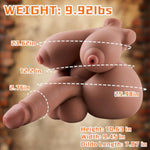 Male Sex Doll Shemale With Thrusting Dildo, Gay Sex Doll Torso Dildo For Men With Big Penis Ass And Tight Anus, Unisex Realistic Sex Dolls Muscle Male Masturbator Stroker Adult Toy For Couple