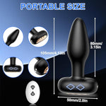 Anal Butt Plug Anal Plugs Sexy Toys, Remote Control Vibrating Butt Plug, Anal Vibrator With 10 Vibrations & 6 Wiggles Modes Prostate Massager Stimulator, 360°Rotating Anal Sex Toys For Male And Female