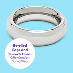 Dominix Stainless Steel Cock Ring for Men, 1.75 inch, Silver