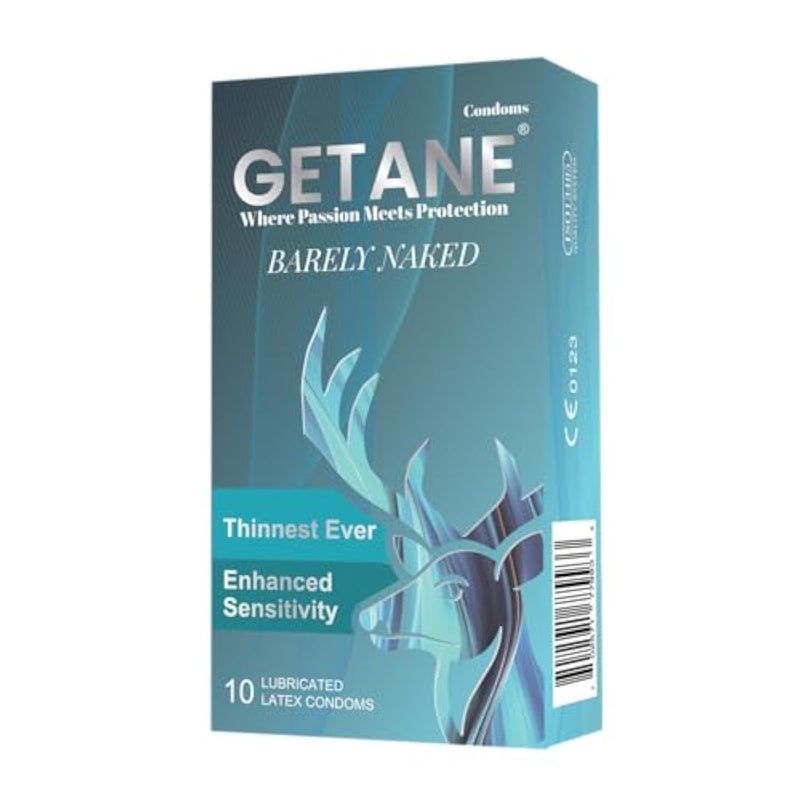 Ultra-Thin Lubricated Condoms, Comfortable And Intensified Lubricant Condoms For Men, Premium Natural Latex, 10 Count Pack