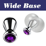 Metal Butt Plug, Jewel Butt Plug Weighted Metal Dildo