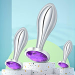 Anal Plug Set 3Pcs Stainless Steel Butt Plug Anal Training Small Medium Large Luxury Metal Anal Trainer Jewel Anal Dildo Kit Bdsm Anal Sex Toys For Women Men And Couples