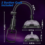 Vagina Pump,Clitoris Pump Pussy Pump, Clitoral Pump To Increases Sensation And Enhances Sexual Pleasure Sex Toys For Females, Vagina Pump System With Vacuum Release Valve 2 Cups Included