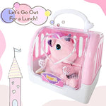 Plush Unicorn With Carrier Cage 5 Piece Toy Set, Stuffed Animal For Girls, Unicorn Gift, Stuffy