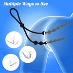 Anal Beads Anal Plug Anal Toys With Penis Ring Adult Toys Sex Toys For Men Women Gay Couples Sex Toys 14 Balls Silicone Prostate Massager Bdsm Anal Sex