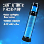 Blush Performance Vx10 Smart Penis Pump 11.75” - Rechargeable Cock Enlargement Pump For Men W/Memory Settings - Lcd Screen, Quick-Release, Measurement Marks - Male Size Enhancer - (Clear Sleeve)