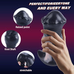 Huge Horse Butt Plug Silicone Anal Plug Prostate Massager, Big Butt Plug Wearable Giant Anal Fantasy Toy, Massive Butt Plug Training Soft Anal Stretcher Trainer For Men And Women (Black, S)