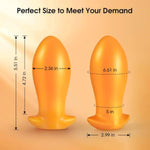 Big Butt Plug Anal Trainer: Ultra Soft Anal Plug Prostate Massager Dilators for Anus, Mango Shape Big Butt Toy Plug Anal Sex Toy, G-Spot Dildo for Beginners Advanced Players (Medium)