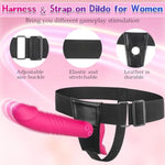 Strap-On Thrusting Dildo Sex Toys - Adult Toys App Remote Control Wearable Harness Strap-On Dildo With 3 Thrusting & 9 Vibrating For G Spot Clitoral Stimulation, Adult Sex Toy For Lesbian Women Couple