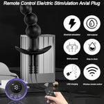 Electric Shock Silicone Anal Plug, Anal Plug Dilator, Electric Vibration Anal Plug Set, Remote Control Anal Plug, Anal Beads, Sm Anal Plug Sex Toys, Role Play Sex Toys (Anus Bead Shaped)