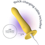 Luxe Ripple Multi Vibe Vibrating Massager Dildo, 10 Vibration Modes, Body Safe Silicone, Waterproof, Usb Rechargeable, Suction Cup Base