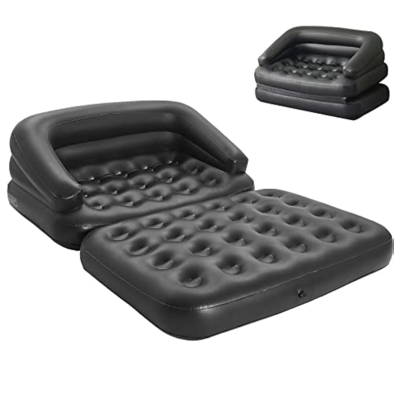 Inflatable Couch Blow Up Mattress,Outdoor Air Sofa Bed For Camping, Full Size