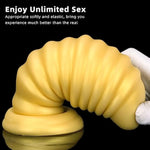 Large Ribbed Silicone Anal Plug Big Butt Plug Anus Stimulator Anal Training Toy For Advanced Men Women