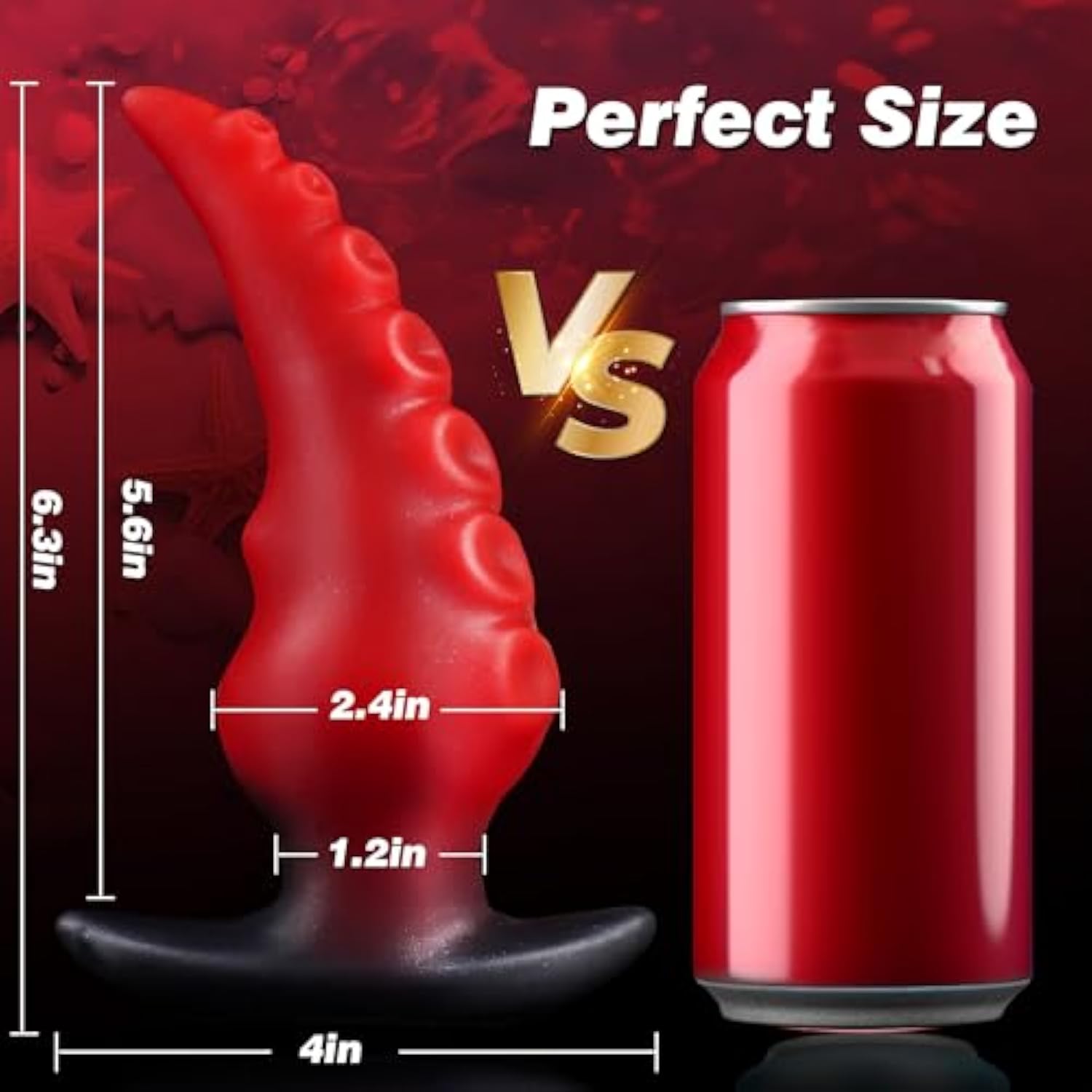 6.3" Large Silicone Tentacle Butt Plug For Long-Term Wear, Monster Ten BlessMyBucket 6.3" Large Silicone Tentacle Butt Plug For Long-Term Wear, Monster Ten BlessMyBucket