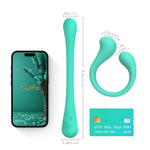 Omni Duet Bendable Dual-Head Couples Vibrator, 10-Mode G-Spot/Clitoral Stimulation, Ultra-Soft Medical-Grade Silicone, Usb Rechargeable, Waterproof (Seafoam Green)