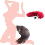 Premium Stainless Steel Fox Tail Butt Plug for Beginners and Couples - Temperature Play and Body-Safe Design