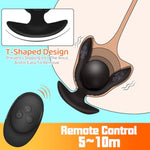 Expand Inflatable Anal Plug, Expandable Anal Vibrator With 10 Vibration Modes G Spot Stimulator Prostate Massager, Remote Control Couple Adult Sex Toys, Sex Toy For Men Women & Couples