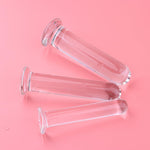 Dildo Butt Plug Trainer Anal Training Set Toy Prostate Temperature Play Glass Anal Beads Explore Sensation Play Sex Toys for Beginners Insert Toys Advanced, Transparent