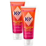 Warming Jelly Glycerin Based Formula 2.5 Fl Oz. Sensorial Personal Lubricant For Men, Women And Couples & Safe To Use With Latex Condoms (2 Pack)