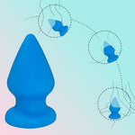 Super Big Anal Plug Trainer Liquid Silicone Butt Plug with Suction Cup