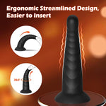 Anal Plug Pack Of 3 Anal Toys, Silicone Adult Sex Anal Trainer Butt Plug For Beginners Advanced Players Anal Training Sets With Flared Suction Base Prostate Massager For Men, Women & Couple (Black)