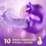 Sex Toys Vibrator, Tongue Toy For Women Thrusting Vibrators Dildo Rose Sex Toy With 10 Licking & Vibration Modes, G-Spot Clit Stimulator Pleasure Tools For Female Adult Toys