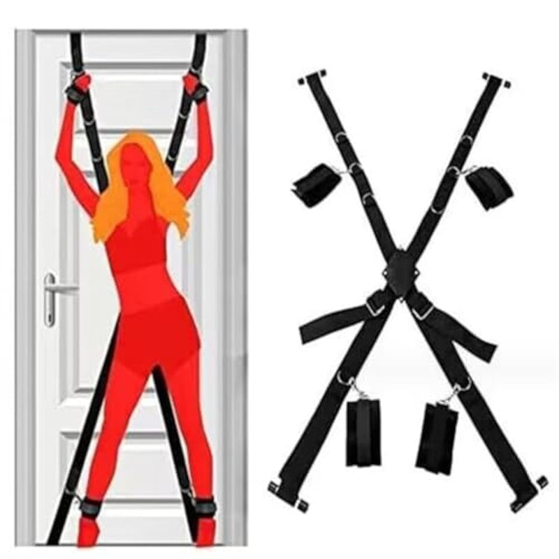 Bdsm Spreader Bar Door Bondage Sex Restraints Kit With Position Straps Door Frame Bondage Kit Sm Toys Sex Furniture For Bedroom Bondage Gear & Accessories