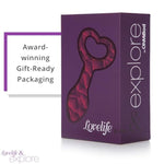 Lovelife Explore Butt Plug - Rear Gear Silicone Anal Plug For Beginners - Anal Toy For Solo Use And Couples Play - Body-Friendly, Smooth And Flexible, Safety Ring For Easy Retrieval - Purple