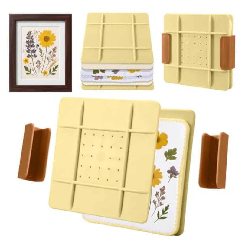 5 Inch Microwave Flower Press Kit for Kids & Adults, Quick Press Craft Tool