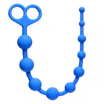 Anal Beads Anal Toys Sex Toy Silicone Anal Butt Plug Silky Smooth Prostate Massage Stimulator Anal Trainer Flexible 10 Balls Anal Chain With Safe Pull Ring
