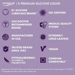 Astroglide X Silicone Based Sex Lube (2.5 oz.) | Waterproof & Long-Lasting Premium Personal Lubricant | Not Made with Parabens or Glycerin | Intimate Lube for Couples, Men and Women (Pack of 2)