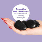 Oh! Hot Massage Rocks With Drawstring Bag - Pebbles Of Varied Sizes - Pack Of 9