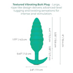 Bump Texture Small Vibrating Anal Plug - Rechargeable Silicone Butt Plugs, Anal Sex Toys For Adults - Mint Green