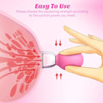 Nipple Toys Female Sex Toy - Bdsm Beginner Toy Nipple Sucker Set, Mini Pair Of Nipple Stimulation Adult Toys For Women, Nipple Sucking Clamps Sex Pleasure Women Couple (Pink)