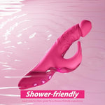 Thrusting Dildo Vibrator Adult Sex Toys For Women - 5In1 App Control Adult Toys With 5 Thrust Dildos & Flapping Bunny & One-Click Burst, Clitoral Vibrators Rose Sex Toy Sexual Pleasure Tools For Wome