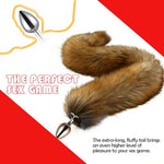 Furry Tail Plug Metal Anal Butt Plug with Soft Furry Tail Furry Buttplug