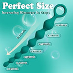 8.2-Inch Anal Beads Butt Plug With Pull Ring, Beginner'S Design G-Spot Stimulator With 7 Progressive Beads, Soft Silicone Prostate Massager Anal Plug, Sex Toys For Women Men & Couples (Green)
