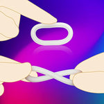 Silicone Penis Cock Ring For Men 9 Pcs Delay Head Glans Ring Set Testicles Stimulates Erection Pleasure Enhancing Male Masturbation (3 Sizes)