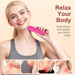 Handheld Massager 20 Patterns Rose Pink Mini Massage Tool for Muscle Relax