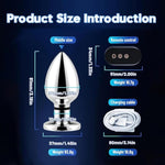 Electric Shock Anal Plug Anal Vibrator Anal Sex Toys For Men And Women With 6 Electric Shocks And 10 Vibration Modes Vibrating Butt Plug Prostate Massager For Couples Adult Toys