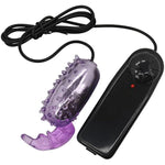 Powerful Vibrating Bullet With Flexible Rabbit Tickler - Clit & Nipple Stimulator - Adjustable Speed - Battery Powered - Discreet & Portable