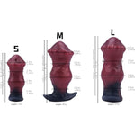 Barghest Silicone Butt Plug Ergonomic Design Body-Safe Material Perfect For Beginners & Advanced Users Anchor Shaped Base, Ideal For Comfortable Anal Play & Extended Wea (Red, L)