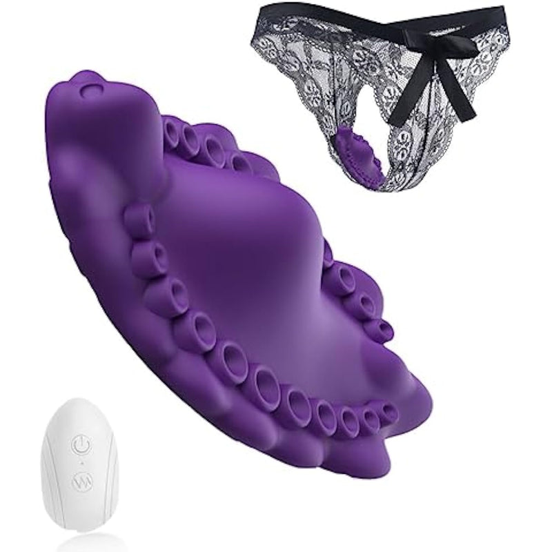 Remote Control Wearable Panty Vibrator,G Spot Butterfly With 10 Vibrations,Vagina And Clitoral Stimulation?Adult Toys For Womens Sex Pleasure(Purple)