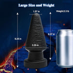 Anal Butt Plug Trainer,Thick Anal Butt Plugs Fat Anal Dildo Large Anal Toys Waterproof Butt Plugs,Huge Anal Plug Anus Dilator Textured Anal Sex Toys For Adult Women Men Advanced Anal Play(Fat)