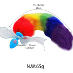 Fox Animal Cosplay Tail Costume Faux Fur Anal Plug Silicone Anal Plush Plug Sex Toy Anal Cat Plug Cute Anal Trainer Halloween Gifts Sex Toys Exotic Accessories
