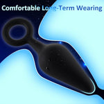 3Pcs Anal Plug With Pull Ring + 1Pcs Glass Plug