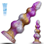 7.67" Small Beginner Monster Silicone Dog Knot Dildo Fantasy Dragon Dildo With 3 Dog Knots, Thick Anal Dildos With Big Suction Cup,Honse Dildos For G Spot Anal, Sex Toys & Games For Women Men Couples